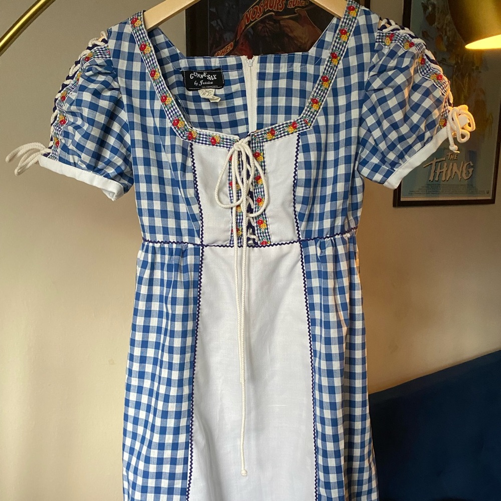Gunne Sax mini babydoll dress